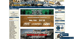 Desktop Screenshot of airsoftshop.cz