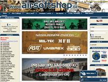 Tablet Screenshot of airsoftshop.cz